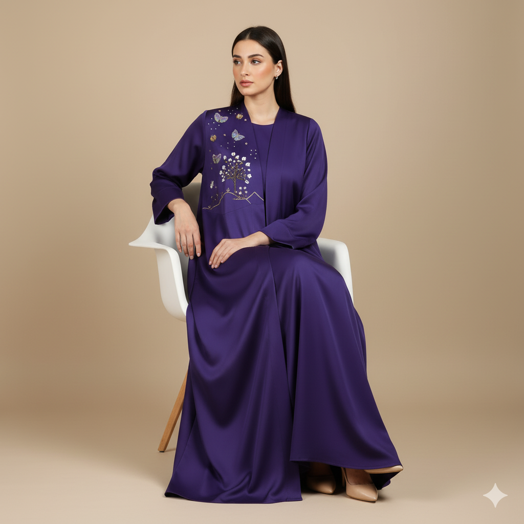 Luxury Embroidered Elegant Abaya | Premium Modest Fashion